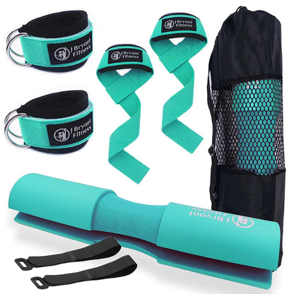 Barbell Pad Set with Ankle Strap for Hip Thrusts or RDLS